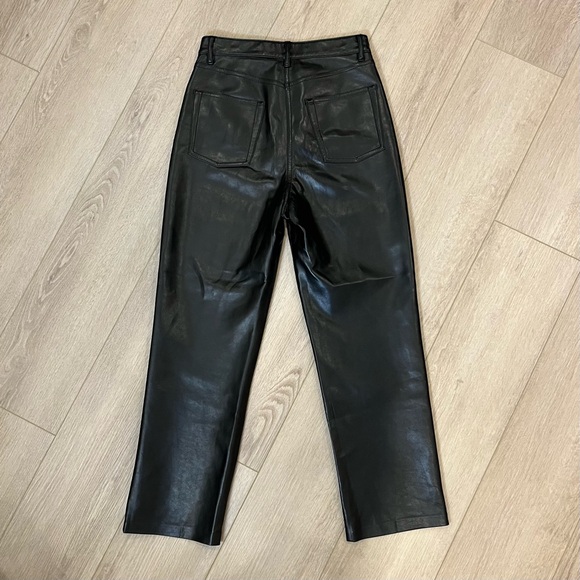 The Melina black vegan leather pants by Wilfred from Aritzia. - Picture 7 of 15